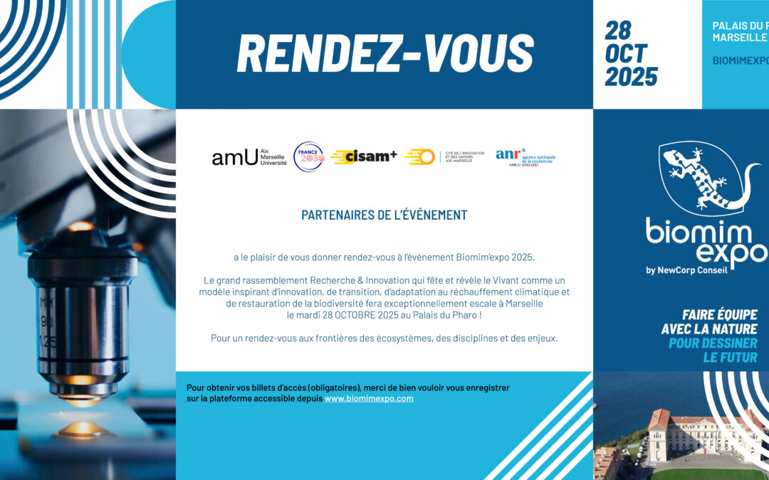 Aix Marseille Université et CISAM+, partenaires de Biomimexpo 2025